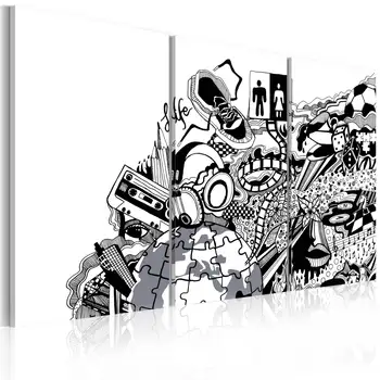 

Picture-Artistic mess - triptych - 60x40 cm