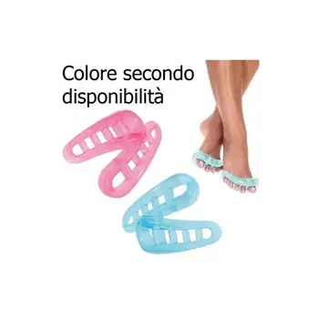 

Pair toe separators nail polish finger feet spacer relax foot silicone