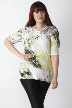 

Sans Textile Women Green Stone Detail Printed Blouse 65 N15988