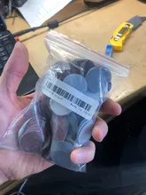 Discos de lijado de 1 pulgada + almohadilla de lijado de bucle, 1 pulgada + 1/8 pulgadas, conjunto mixto de lija, 100 Uds.