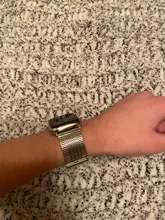 Correa de malla de acero inoxidable para Apple Watch 6 SE, correa de color de 44/42mm para iWatch Series 4 5 6 42mm 38mm