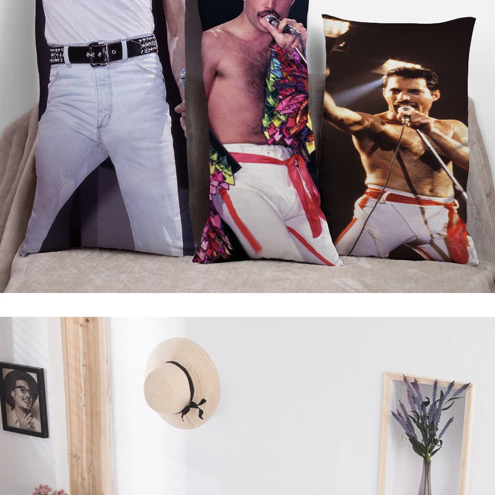 Freddie Mercury Dakimakura Full Body Pillow case Pillowcase Cover 