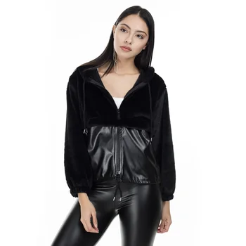 

Lela Leather Detailed Hooded Sweat WOMEN SWEAT 5303306