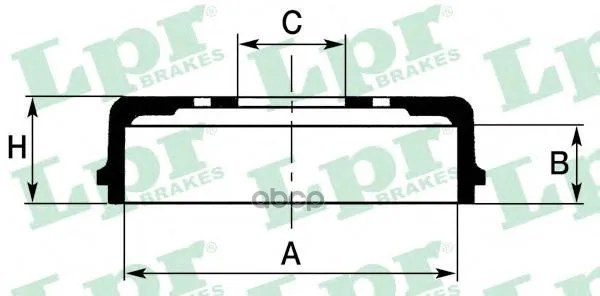 Барабан Тормозной Chevrolet Aveo 06-/Spark 10- Lpr 7d0668 Lpr арт. 7D0668