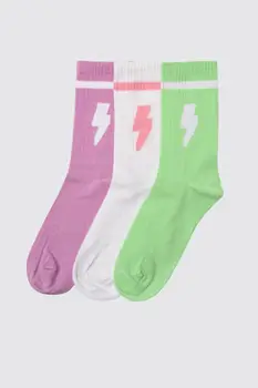 

Trendyol Multicolour Pattern 3'lü Package Knitted Socks TWOAW21CO0041