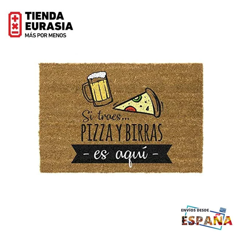 Felpudo de la Puerta de Entrada Alfombrilla Dormitorio Alfombras de Tapetes Decorativos Tapetes para Escaleras Hogar Fibra de Coco Natural Nueva Llegada