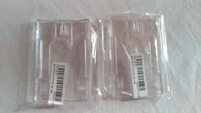 Portatarjetas portátil de doble cara, funda protectora de plástico duro, multiusos, duradero, para tarjetas de identificación, 1 unidad