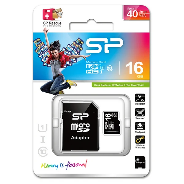 Карта памяти Micro SD с адаптером Silicon Power SDHC Black | Компьютеры и офис