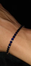 Pulsera de tenis de circonia cúbica de 4mm para Mujer, joyería de boda, Circonia cúbica púrpura, brazaletes para hombre, hip hop, Color plata, Punk