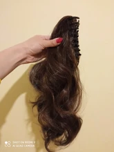 Extensiones de Cabello para mujer, coletas con ondas, 14 pulgadas, pelo sintético Rubio, extensión Natural