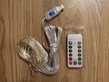 LED String Lights Christmas Decoration Remote Control USB Wedding Garland Curtain 3M