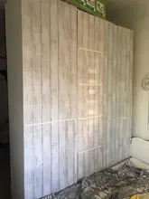 Stick Wallpaper Living-Room-Decoration Self-Adhesive White Decorative-Stick Removable-Wood-Peel