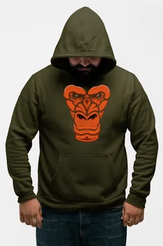 

Angemiel Wear Sinirli Baboon Green Men 'S Hooded Sweatshirt
