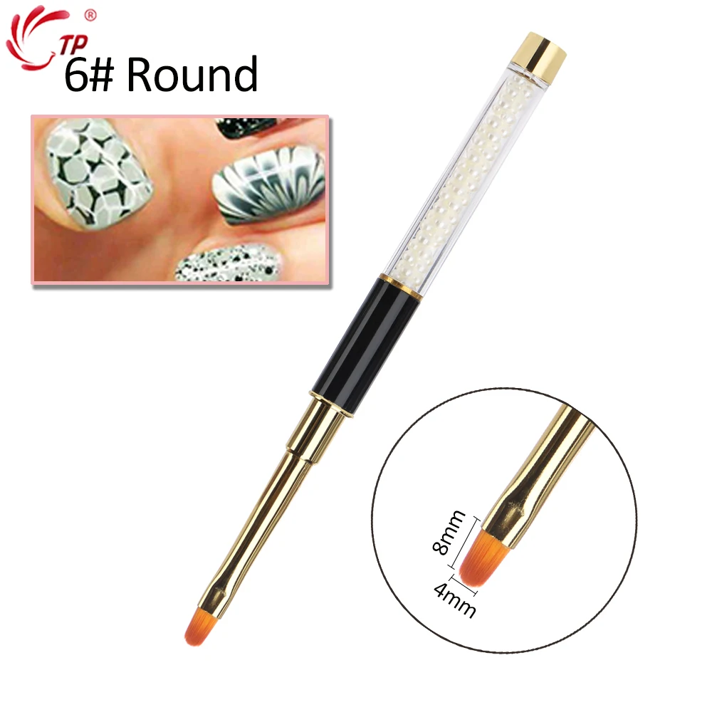 TP 3 шт./компл. Nail Art Кисти акриловые УФ-Гель-лак применяется французский 3D Цветочный Рисунок для маникюра и педикюра, декор кисти набор письменных принадлежностей