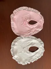 Baberos de algodón con lazo de encaje para recién nacido, ropa bonita para eructar, Baberos, toallas para Saliva infantil