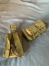 Bolsa táctica Molle para munición M4 M14 AK Airsoft, estuche de bolsillo abierto para Rifle, estuche para pistola Mag, accesorios de caza