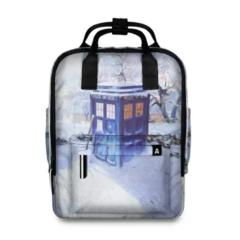 

Women's backpack 3D Tardis in the snow