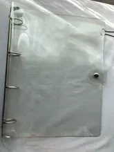 Archivador de plástico transparente, carpeta de anillos para hojas sueltas formatos A4, A5, A6 y A7, para agenda y cuaderno, suministros escolares y de oficina, 1 unidad