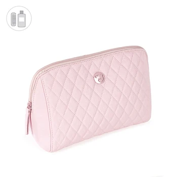 

Toilet bag for baby Maria de Pasito. Maternal toilet bag in padded polyskin. Save everything for the baby. Pink, beige, gray.