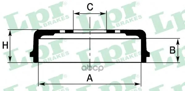 Барабан Тормозной Suzuki Vitara 88-98 Lpr 7d0516 Lpr арт. 7D0516