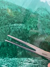 Oauee 12,5 16 18cm herramienta de mano fórceps hemostáticos para pelo pinza de pesca Alicates de bloqueo la depilación herramientas curvado/punta recta