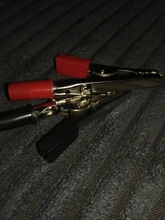 Cable Charging-Clamp Crocodile-Clip Clamp-Length Plastic-Handle Lead-Test Metal Insulated