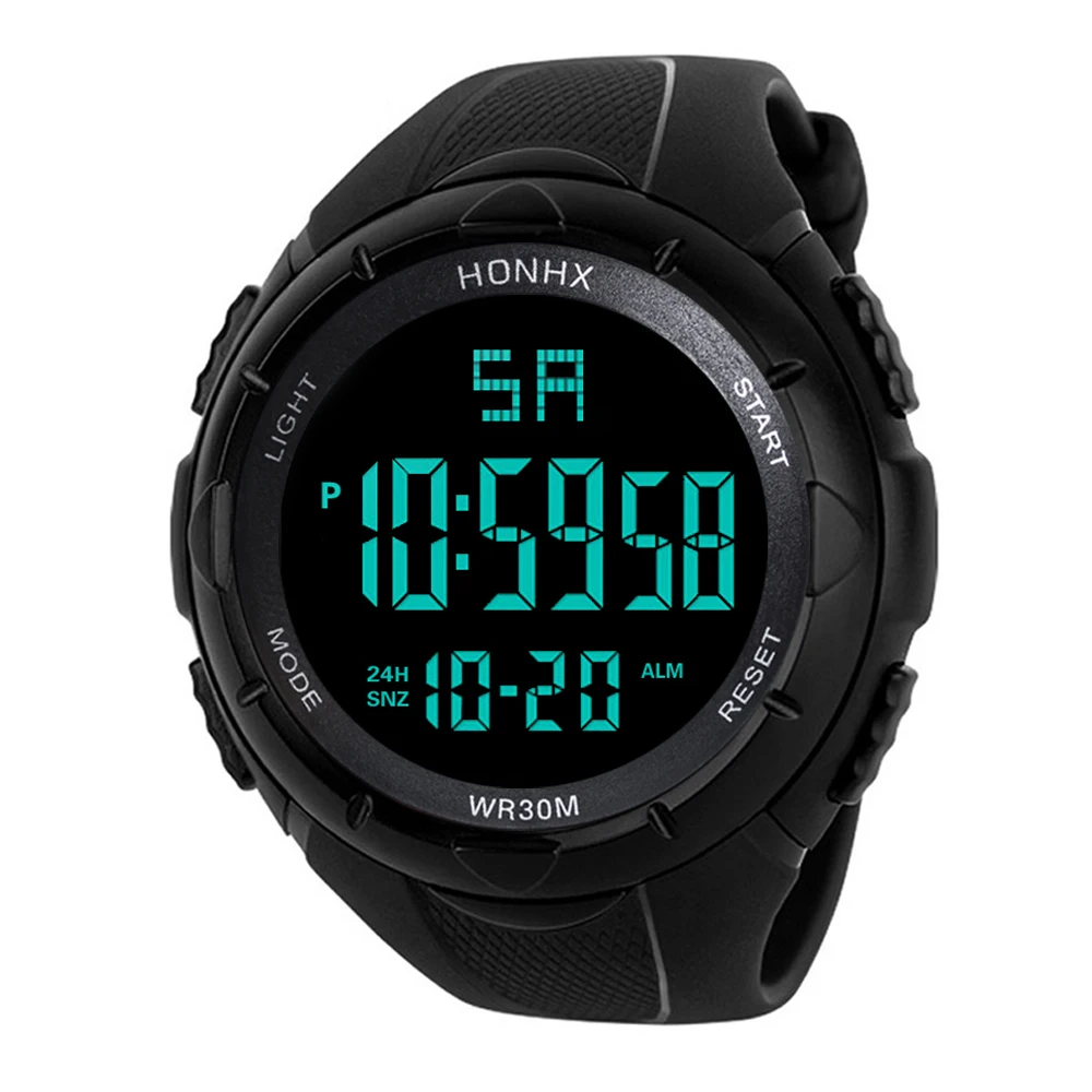 HONHX Luxury Brand Mens Sports Watches Dive 50m Screen cutting Digital LED  Military Watch Men Casual Electronics Wristwatches - AliExpress