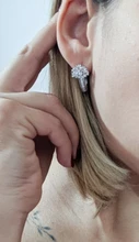Zircon Earrings Flower Wedding-Jewelry Woman New Gift Silver 925-Sterling-Silver