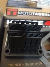 Válvula de caña de fibra de carbono para Yamaha YFZ350 YFZ 350 Banshee 350 RX135 RXZ RXZ-D RD250 RD350 RD400