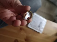 Anillos de acero inoxidable para hombre y mujer, anillo de titanio