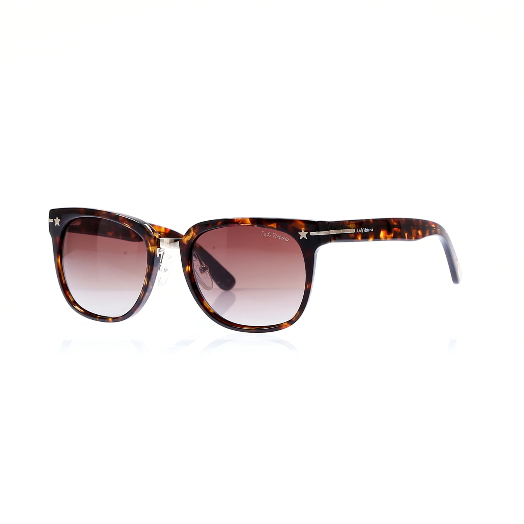 

Unisex sunglasses ldy 7013 03 bone Brown organic rectangle rectangular 53-20-140 lady victoria
