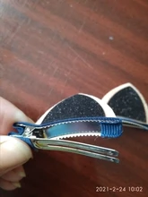 Horquilla con orejas de gato y lentejuelas tridimensional para niña, 2 uds., horquilla para niña, horquilla para bebé, clip LATERAL, regalo de vacaciones