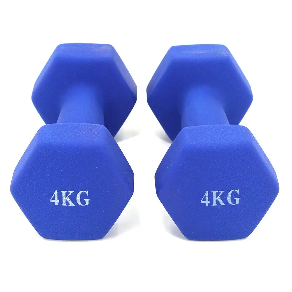 Dumbbells plastic for women, dumbbell Fitness lasting, with style, smooth surface, from 3 kilos, portable optional, 2 pieces