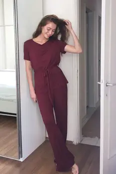 

Trendyol Lacing Detailed Knitted Pajamas Set THMAW21PT0004