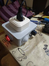 Mini voltímetro Digital redondo de 22mm, medidor de voltaje de CA 12-500V, Monitor de potencia, indicador LED, lámpara piloto, bricolaje