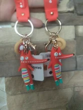 Llaveros de cocodrilo a la moda, llavero con zorro Original, muñeco de erizo de dibujos animados, colgante de anillos de llave, novedad de 2021