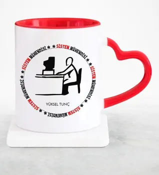 

Personalized Professional System Engineer Red Heart Mug Cup-1