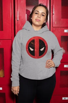 

Angemiel Wear Death Pool the Gray Women 'S Hooded Sweatshirt