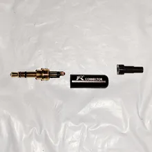 Earphone-Plug Tail-Plug-Clamps Wire-Connector Jack-3.5 Stereo Aluminum 3-Pole 1pc 