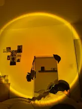 Atmosphere Led Night Light Rainbow Sunset Projector Lamp for Home Coffe shop Background