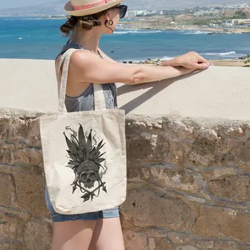 

Angemiel Bag Warrior Sacred Skull And Crossbones Cloth Bag