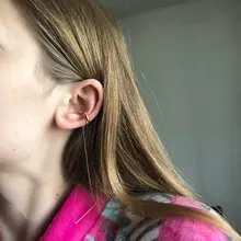 VKME-pendientes coreanos de perlas y cadenas doradas para mujer, aretes con Clip, cadena, borla, mariposa, geometría, 2021