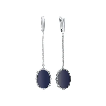 

Silver earrings with ceramics and cubic zirconia sunlight sample 925