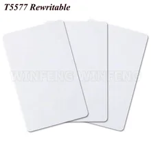 100 шт/партия Пассивная RFID 125 кГц записываемая T5577 EM4305 бесконтактная смарт-карта бесконтактная пластиковая RFID карта контроля доступа