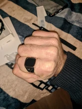 Punk Titanium Steel Ring for Men Jewelry Valknut Signet Ring Odin Symbol Norse Viking