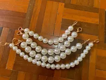 Correa para bolso de perla de imitación para mujer, 22-32cm, diseño con cuentas, ASA, ASA, asas de repuesto para bolsos, accesorios de correa