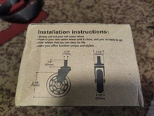 Furniture Hardware Wheels Replacement Rubber Caster Swivel Safe-Rollers Office-Chair