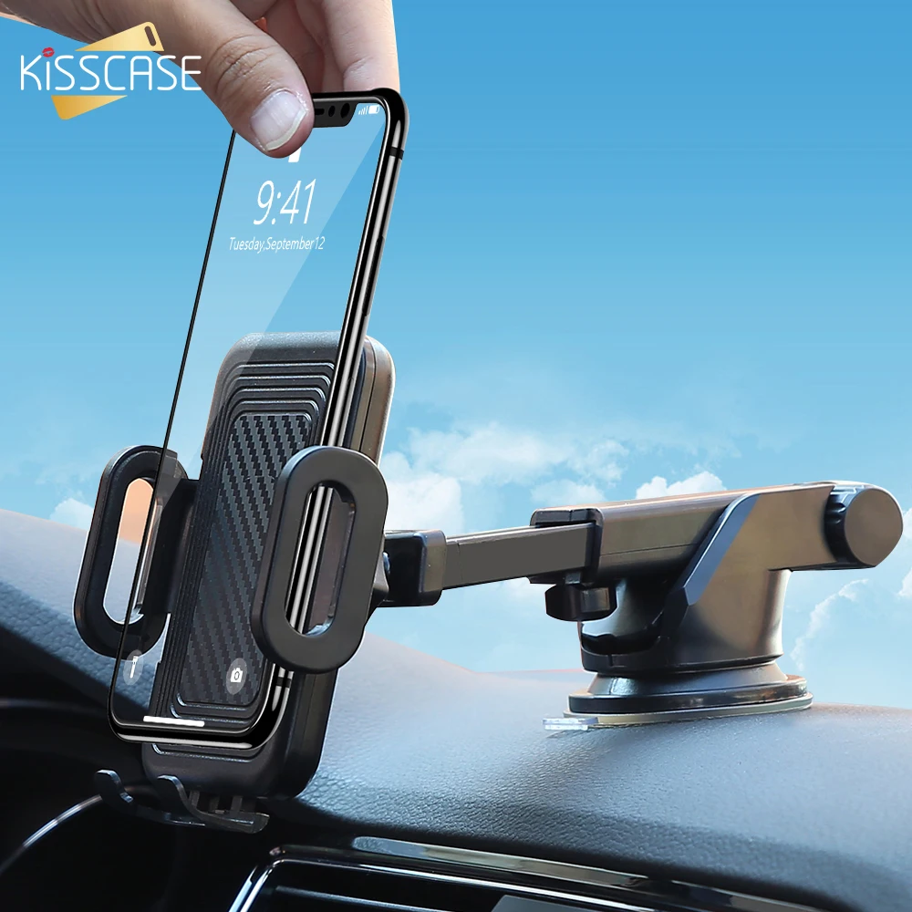

KISSCASE Car Phone Holder Suction Cup Holder For Phone Air Outlet Mount For iPhone Car Holders Cars Mobile Support Mobile Stand