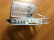 Light Ribbon-Tape Led-Strip Battery-Power White Flexible Smd2835-50cm 3AA 1M 2M 3M 4M