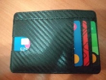 KUDIAN BEAR-cartera minimalista Rfid para hombre, tarjetero pequeño de cuero, negro, Mini Estuche Delgado, monedero BID251 PM49